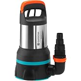 Gardena Aquasensor 19500 Clean/Waste Water Submersible Pump: Combined Flow Drain Pump 19,500 l/h, Aquasensor Function, Flat S