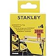 Stanley 4 x Workbench Clamp Compatible with Black+Decker Workmate WM100, WM825, WM550, WM536 and WM301