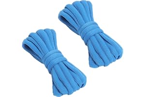 VSUDO Lacets Ovale pour Chaussures de Baskets, Lacets de Sport Demi-ronds, Oval Black Sport Laces, Lacets Chaussures de Course sur Route, Lacets Chaussures de Running pour Femme ou Homme