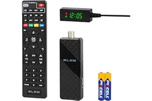 BLOW DEKODER TV DVB-T2 TUNER HEVC H.265 MINI STICK FULL HD PILOT HDMI USB ZESTAW