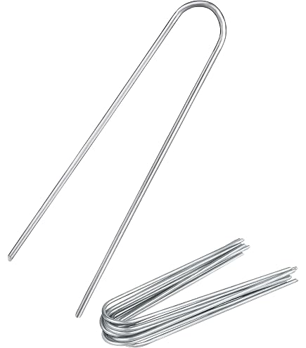 Lot De 100 Sardines En Acier Pour Fixation Au Sol - Piquets De Tente, Ancrage Toison, Tissu De Paillage
