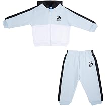 Body + Bavoir Bébé Garçon Olympique De Marseille - Collection Officielle OM - 100% Coton