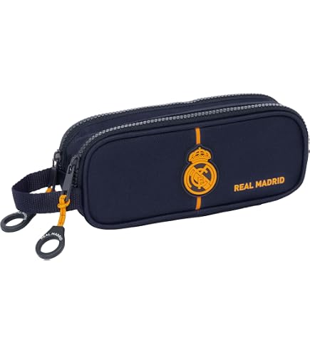 Classeur 3 Rabats Real Madrid 2ème Maillot 24/25 - Format 26x36.5 Cm - Bleu Marine Officiel