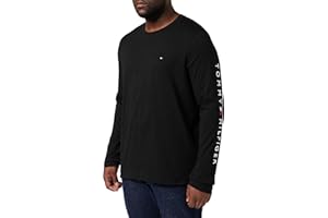Tommy Hilfiger T-Shirt Homme Tommy Logo Long Sleeve Tee Encolure Ronde Slim Fit