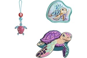 ‎STEP BY STEP Step by Step Magic Mags „Turtle Josie“, 3-teilig, 2 Magnet-Applikationen und 1 Anhänger, Schildkröte, passend zum Schulranzen oder Vorschulrucksack