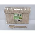 100 x Enviro Wooden Spoons - Biodegradable Compostable Disposable Cutlery 100% Birchwood