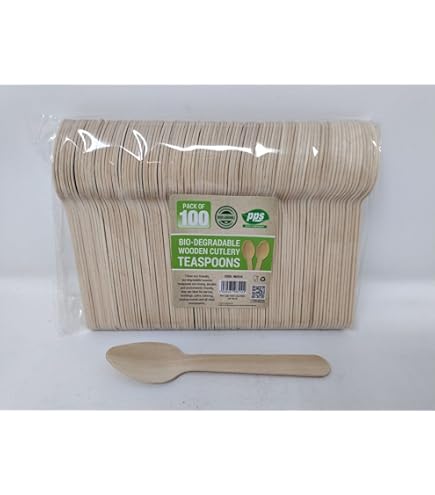 Posate Legno Usa E Getta Posate Di Legno Di Betulla 100 Pezzi - Monouso Ecologiche, 16.5 Cm, Biodegradabili Posate Di Plastica Usa E Getta