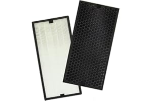 PUREBURG Filtre HEPA de rechange + filtre à charbon actif compatible avec le purificateur Rowenta Intense Pure Air XL Series PU6010 PU6015 PU6020 PU6025 PU6040 PU6045 Part XD6077U0 XD6061 XD6066