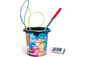 ‎BUBBLE BROTHERS Riesenseifenblasen Set für Kinder 5 Teiliges 3 Seifenblasenstäbe 5 Liter Seifenblasenflüssigkeit und Bubble Eimer Seifenblasen Set für Kindergeburtstag Hochzeit Bubble Brothers
