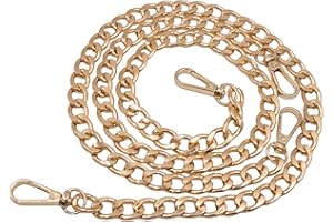 pangutheos 2 Pièces Chaine Sac a Main, Chaînes de Sac à Main en Métal, 60cm Anse pour Sac à Main, Bandouliere pour Sac, Remplacer Les Anciennes Chaînes (Or)