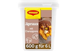 NESTLE PROFESSIONAL Maggi Jäger-Sauce mit Champignons, vegan, 1er Pack (1 x 600g Gastro Box)