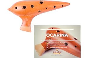 PLASCHKE INSTRUMENTS PLASCHKE Ocarina in Re., Premium in terracotta, ceramica, fatto a mano dell`Alto Adige