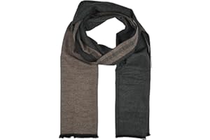 LUMBERJACK Sciarpa da Uomo Invernale in Morbida Lana, Classica, Bordo Con Fantasia Greca, Elegante, Con Scatola Regalo