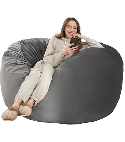 Aiire Pouf Poltrona Design in Cotone - Puffo per Sedersi XXL oderno Aiire Pouf Poltrona Design in Cotone - Puffo per Sedersi XXL oderno