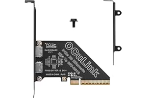 GINTOOYUN PCIe X4 4.0 Oculink SFF8611&8612 Expansion Card External USB SSD External Graphics Card for U.2 SSD eGPU External Graphics Card