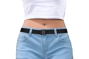 SUOSDEY Invisible Elastic Stretch Belt for Women Ladies No Show Adjustable Belt for Jeans Dress up to 40 Size