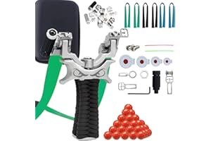 NWIWI Steinschleuder,Zwille Der Bügelkopf ist um 360° drehbar,Sport Outdoor Slingshot Set mit 6 Gummiband 300 Tonkugeln und Schleuder-Aufbewahrungstasche und 2, 4, 6 und 8 cm Ziele