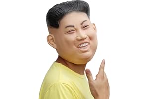 PARTYHOP PartyCostume Máscara de Cabeza Humana de Fiesta de Traje Lujo de Halloween de Kim Jong - un