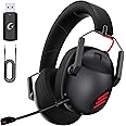 KAPEYDESI Wireless Gaming Headset for PC, PS5, PS4, for Mac, Gaming Headphones with Microphone, Bluetooth 5.3 Gaming Headset Wireless