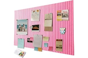 EUBSWA Tablón de anuncios personalizado de corcho grande de 40 x 60 cm, pared de corcho decorativa de fieltro autoadhesiva, pizarra de fotos plegable para paredes en la escuela, casa