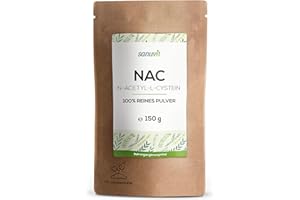 Sanuvit® - NAC Pulver | 150g pro Beutel | 6 Monatsvorrat | N-Acetyl-L-Cystein | Hohe Bioverfügbarkeit und Verträglichkeit | Vegan | Hergestellt in Österreich