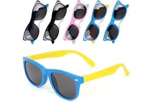 Auliuse Kids Sunglasses TPEE Flexible Frame Kids Polarized Sunglasses,Baby Sunglasses for Boys Girls,Children Toddler Sunglasses UV400 Protection Polarized Sunglasses for Kids Beach School Party