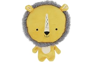 Rosewood Lion Lion Jouet interactif en Peluche pour Chien avec couineur géant et Corps froissé – Jaune
