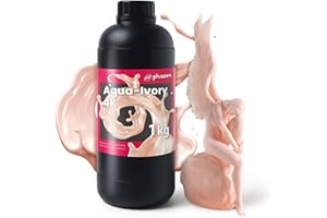 Phrozen Aqua-Ivory 4K Resin for High-Precision 3D Printing,405nm LCD UV-Curing Photopolymer Resin for Low Shrinkage, Great Detail, Smooth Color,Low Odor, Non-Brittle - 1KG