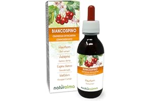 Aubépine (Crataegus oxyacantha ou C. laevigata) Gemmo-dérivé sans alcool à base de bourgeons frais Naturalma - Extrait liquide gouttes 120 ml - Complément alimentaire - Végétalien ou végan