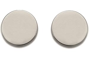 Bricard 667029 Par de rosetas de acero inoxidable Tempo para puerta interior sin llave, 1 Paquet