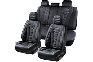 ‎COVERADO Coverado Autositzbezüge Sitzbezüge Vorne und Hinten 5 Stück, Premium Autositzbezüge komplettes Set,Wasserdichtes Autositzkissen,Universal Fit für die meisten Limousinen SUV Pick-up Truck B8839 Seat