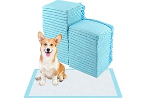 Vexillic Empapadores Perros, 50 Piezas 45x60 cm Almohadillas de Adiestramiento de Perros y Cachorros Transpirables Resistente a Prueba de Fugas