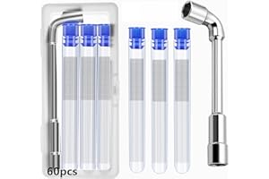 XINKYD Juego de limpieza de boquillas para impresora 3D de 0,4 mm, 60 unidades, 0,4 mm, acero inoxidable, agujas de limpieza de boquillas, impresora 3D, juego de herramientas para impresora 3D, accesorios