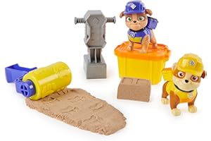 RUBBLE & CREW Ruben & Company - PAKIET 2 FIGURINES RUBEN & MIX + AKCESORIA - Figurka kolekcjonerska - Figurka Pat Patrol i Magiczny Piasek Kinetic Sand - Zabawka Pat Patrol - Zabawka dla dzieci od 3 lat