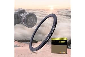AMOTOK 72mm a 62mm Adaptador de Lente de,Anillo Reductor de Filtro de 72mm a 62mm,Compatible con Todos los Accesorios de Filtro de 62mm.Hecho de mecanizado CNC