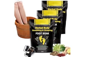 K.KIECHEL Herbal Detox&shaping Cleansing Foot Soak Beads,Slimwe Body Detox Foot Soak,Herbal Foot Cleansing Soak Beads,for Foot Care (3 Packs /15PCS), 50.0 grams