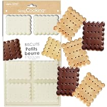 ScrapCooking - Silikonform für 11 Tartelettes - Backform für Kekse & Mini-Törtchen - Für Ofen & Gefrierfach geeignet - Flexibles Backzubehör für Kinder - Mit Erdbeer-Tartlets-Rezept