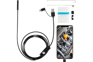 FADERR Endoscope, 3-in-1 Type-C USB inspection camera, 6 Adjustable Led Light,Inspection Camera Borescope,for Android mobile phone tablet PC desktop computer, Waterproof (3.5)