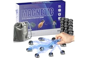 STFYUG Magnetspiel, Magnet Spiel, Magnetisches Schachspiel, Tisch Magnetspiel, Spiel Magnetsteine, Magnet Schach, Campingspiele, Partyspiele für Familientreffen.