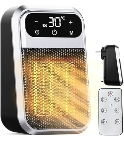 STARLYF Power Heater Aquecedor Elétrico de Parede Aquecedor com Tecnologia de Cerâmica Térmica 800 W Temporizador Controlo Digital Da Temperatura STARLYF Power Heater Aquecedor Elétrico de Parede Aquecedor com Tecnologia de Cerâmica Térmica 800 W Temporizador Controlo Digital Da Temperatura