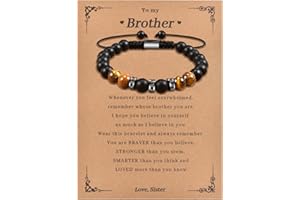 CheersLife Al Braccialetto Da Uomo Per Il Fidanzato, Il Marito, Il Mio Uomo, Il Figlio, Il Fratello - Regalo Di Compleanno Anniversario Di Natale Per Lui