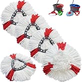 Vinuwu 5pcs Replacement Mops Compatible with Vileda Turbo | Microfiber Replacement Mop Heads, Machine Washable
