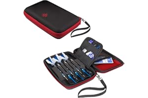 Harrows Blaze Pro 6 | Etui na lotki Uchwyt na lotki I Etui na lotki mieści 6 lotek | Materiał ochronny EVA | Mieści 6 lotek w pełni zmontowanych i akcesoria do lotek