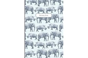 Birthday Book: A Birthday Reminder and Date Keeper Desk Journal Organizer to Remember Important Days – Wild Animals Watercolor Book Cover
