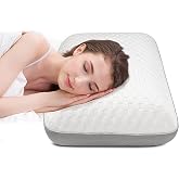 Fityou Memory Foam Pillow Deep Sleep Cooling Bed Washable | Reversible pillow with bamboo fiber and cooling cover. Suitable f
