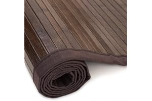 Homestyle4u Dywanik bambusowy, ciemnobrązowy, XXL