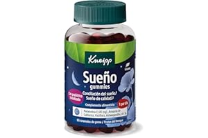 Kneipp Sueño con Probiótico Gummies; con Melatonina, Pasiflora, Amapola de California y Vitamina B6; Ayuda a Dormir y a Tener un Sueño de Calidad; 60 Gominolas
