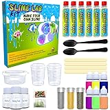 Desire Deluxe Slime Making Kit DIY Factory Complete Games Set Toys Science for Kids Age 4 5 6 7 8 9 Year Old Slime Lab Activa