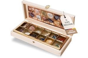 ‎LANDKAUFHAUS MAYER Landkaufhaus Mayer® Edelsteine für Kinder in Holzbox (12 Stück) – Trommelsteine Set mit Namen & Bildern – Spirituelle Glückssteine zum Sammeln, Spielen & Verschenken – hergestellt in Deutschland