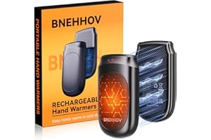 BNEHHOV Calentadores Magnéticos para Manos Recargables de 6000mAH, Paquete de 2, Calentadores Eléctricos Reutilizables con 3 Niveles, Calentador Portátil, Regalos para Hombres, Mujeres y Niños